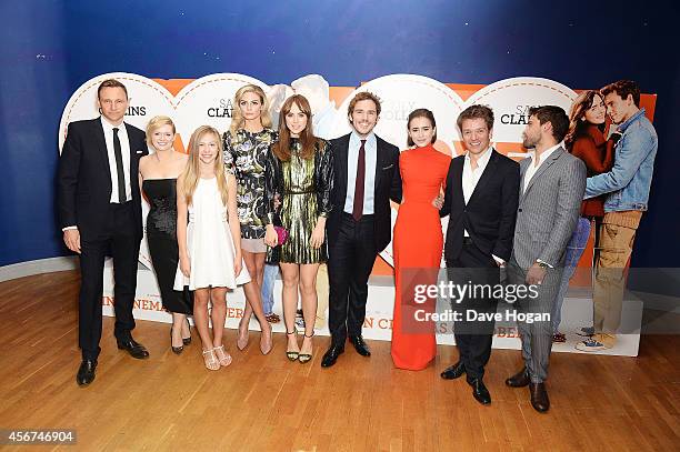 Zygi Kamasa, Cecelia Ahern, Lily Laight, Tamsin Egerton, Suki Waterhouse, Sam Claflin, Lily Collins and Christian Cooke attend the World Premiere of...