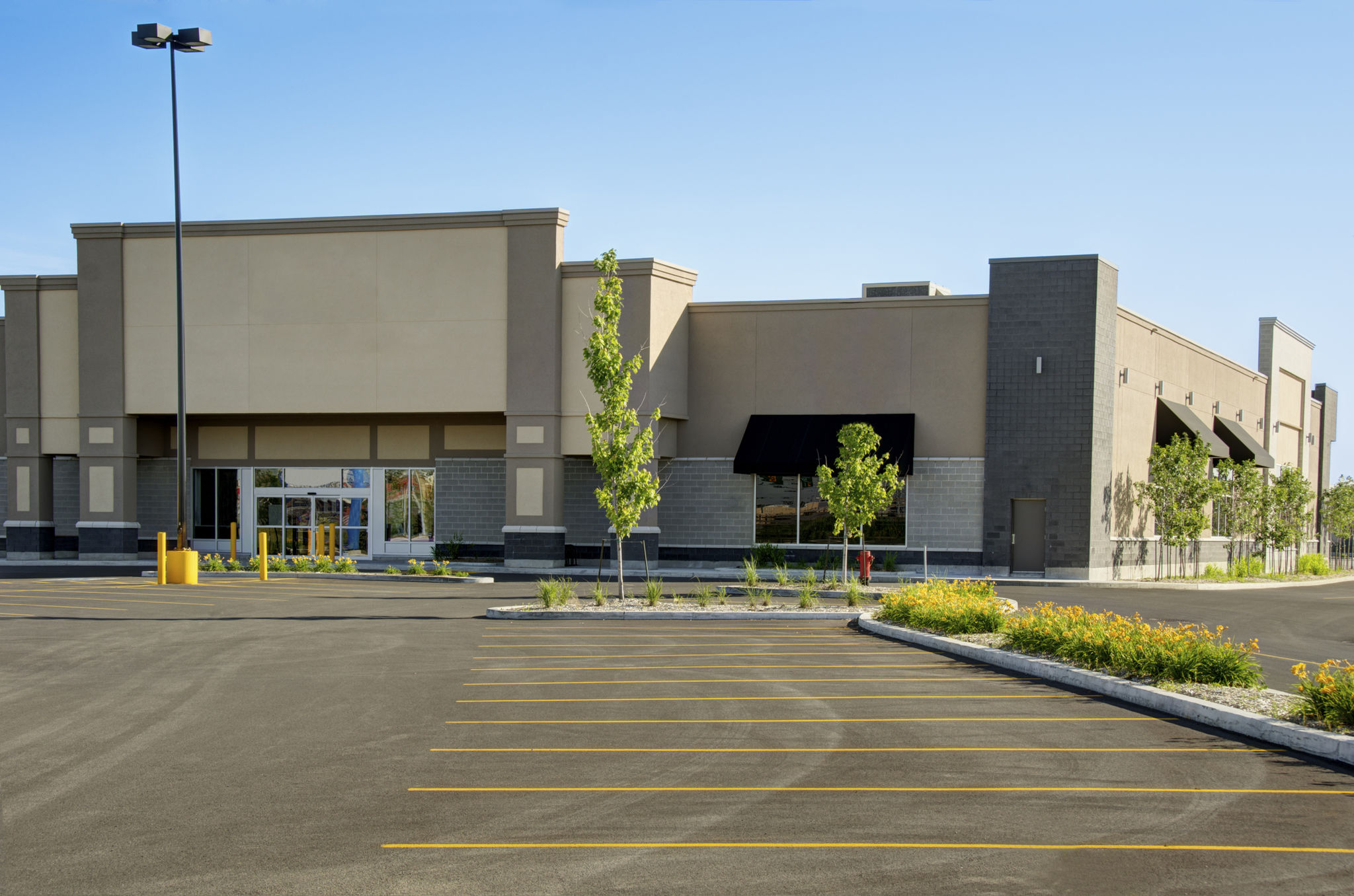 retail parking lot