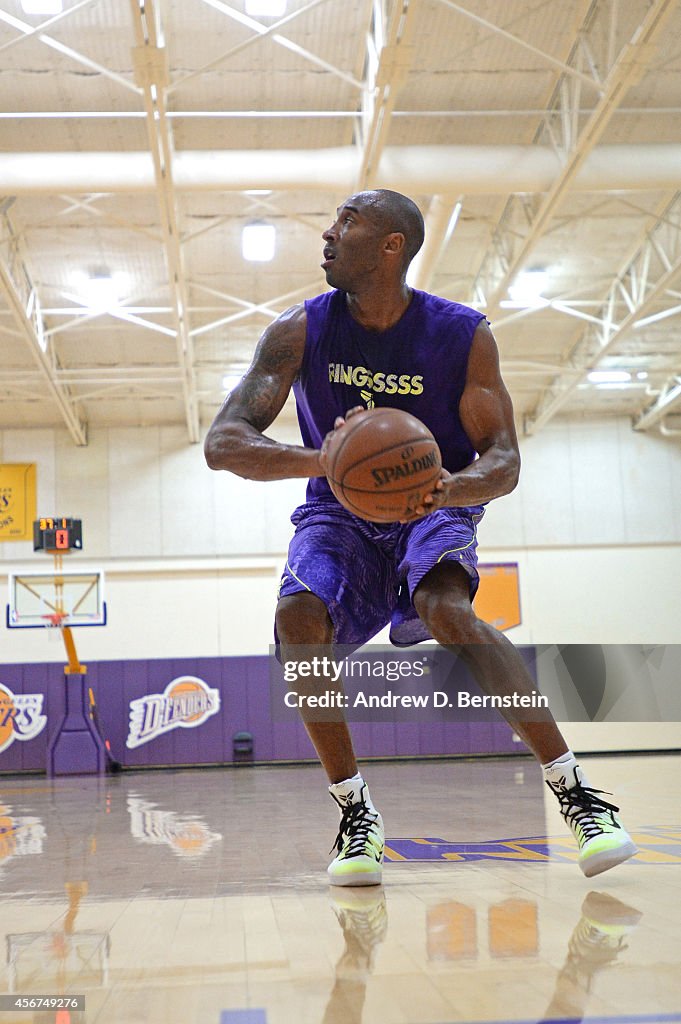 kobe working out
