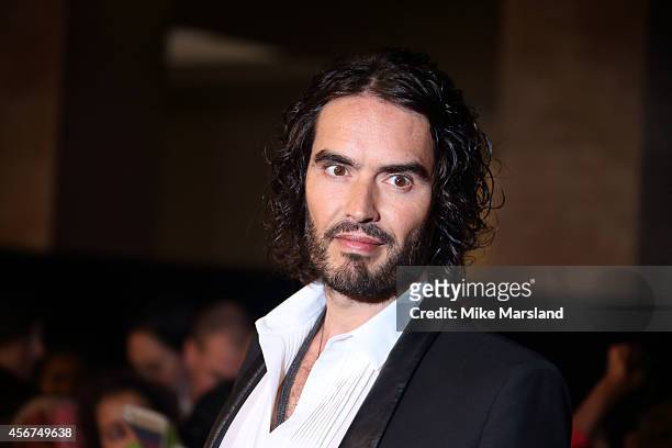 Russell Brand attends the Pride of Britain awards at The Grosvenor House Hotel on October 6, 2014 in London, England.