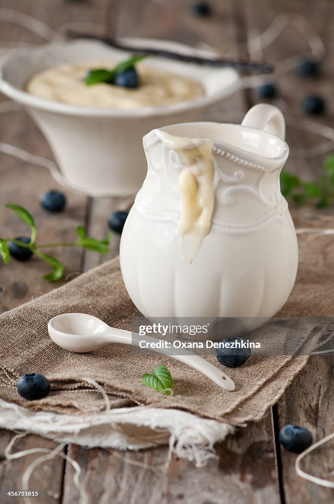 Homemade custard