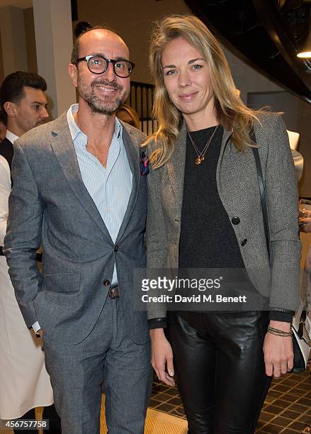 Gianluca Longo attends a dinner to celebrate luxury Spanish fashion house Delpozo hosted by Poppy Delevingne at Moda Operandi on October 6, 2014 in...