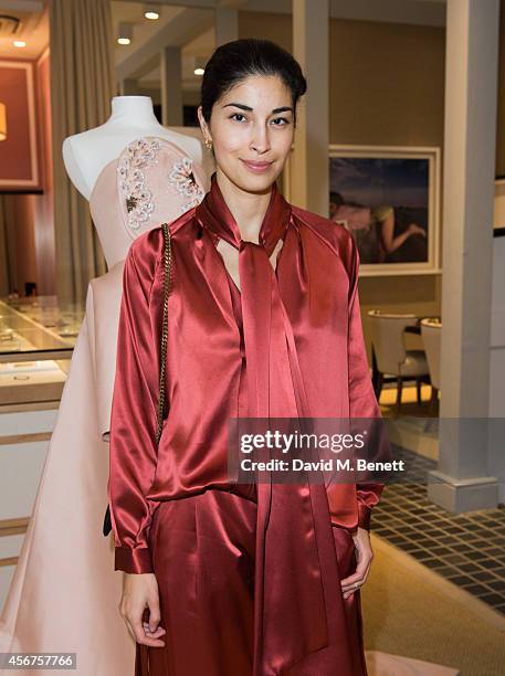 Caroline Issa attends a dinner to celebrate luxury Spanish fashion house Delpozo hosted by Poppy Delevingne at Moda Operandi on October 6, 2014 in...