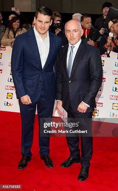 Barry McGuigan and Shane McGuigan attend the Pride of Britain awards at The Grosvenor House Hotel on October 6, 2014 in London, England.