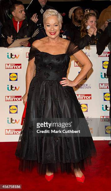 Denise Welch attends the Pride of Britain awards at The Grosvenor House Hotel on October 6, 2014 in London, England.