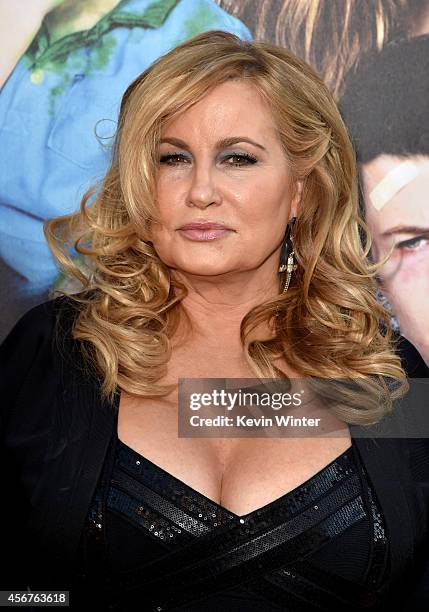 Actress Jennifer Coolidge attends the premiere of Disney's "Alexander and the Terrible, Horrible, No Good, Very Bad Day" at the El Capitan Theatre on...