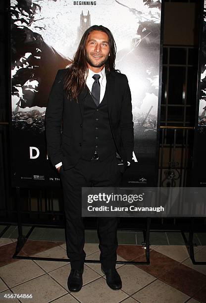 Zach McGowan attends "Dracula Untold" New York Premiere at AMC Loews 34th Street 14 theater on October 6, 2014 in New York City.