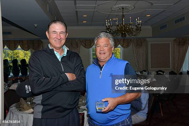 Rick Rhoden and Rick Cerone attend Players Against Concussions at Pelham Country Club on October 6, 2014 in Pelham Manor, New York.