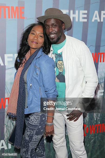 Actors Sonja Sohn and Michael K. Williams attend "The Affair" New York series premiere on October 6, 2014 in New York City.