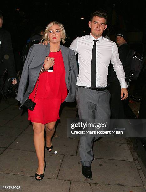 Suzanne Shaw attend the Pride of Britain awards at The Grosvenor House Hotel on October 6, 2014 in London, England.