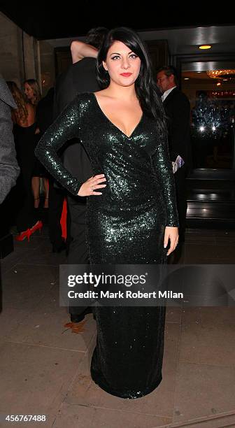 Lucy Kay attend the Pride of Britain awards at The Grosvenor House Hotel on October 6, 2014 in London, England.