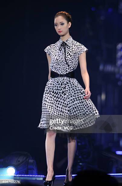 Model Nanao walks the runway during the Tokyo Girls Collection 2012 at Yokohama Stadium on March 3, 2012 in Yokohama, Japan.