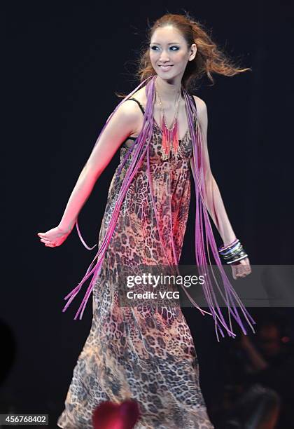 Model Nanao walks the runway during the Tokyo Girls Collection 2012 at Yokohama Stadium on March 3, 2012 in Yokohama, Japan.