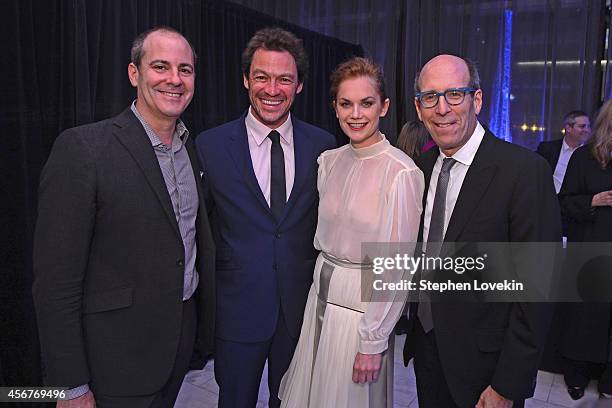 David Nevins, President, Showtime Networks, actors Dominic West, Ruth Wilson and Matthew C. Blank, Chairman and CEO, Showtime Networks attend the...