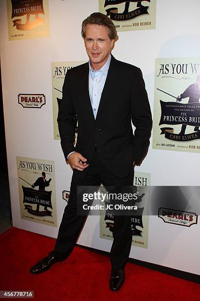 Actor Cary Elwes attends 'As You Wish: Inconceivable Tales From The Making Of The Princess Bride' Cary Elwes latest memoir on October 6, 2014 in...