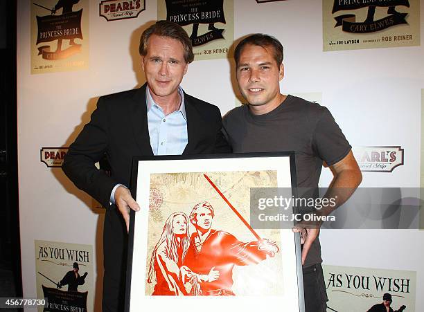 Actor Cary Elwes and graphic designer Shepard Fairey attend 'As You Wish: Inconceivable Tales From The Making Of The Princess Bride' Cary Elwes...