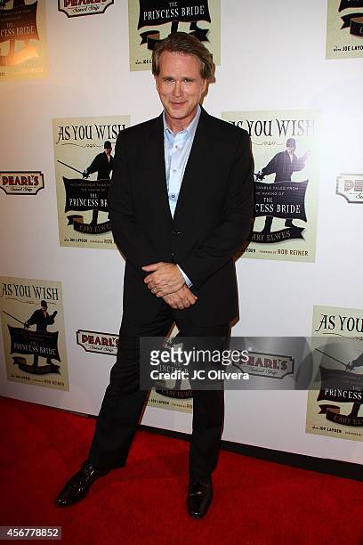 Actor Cary Elwes attends 'As You Wish: Inconceivable Tales From The Making Of The Princess Bride' Cary Elwes latest memoir on October 6, 2014 in...