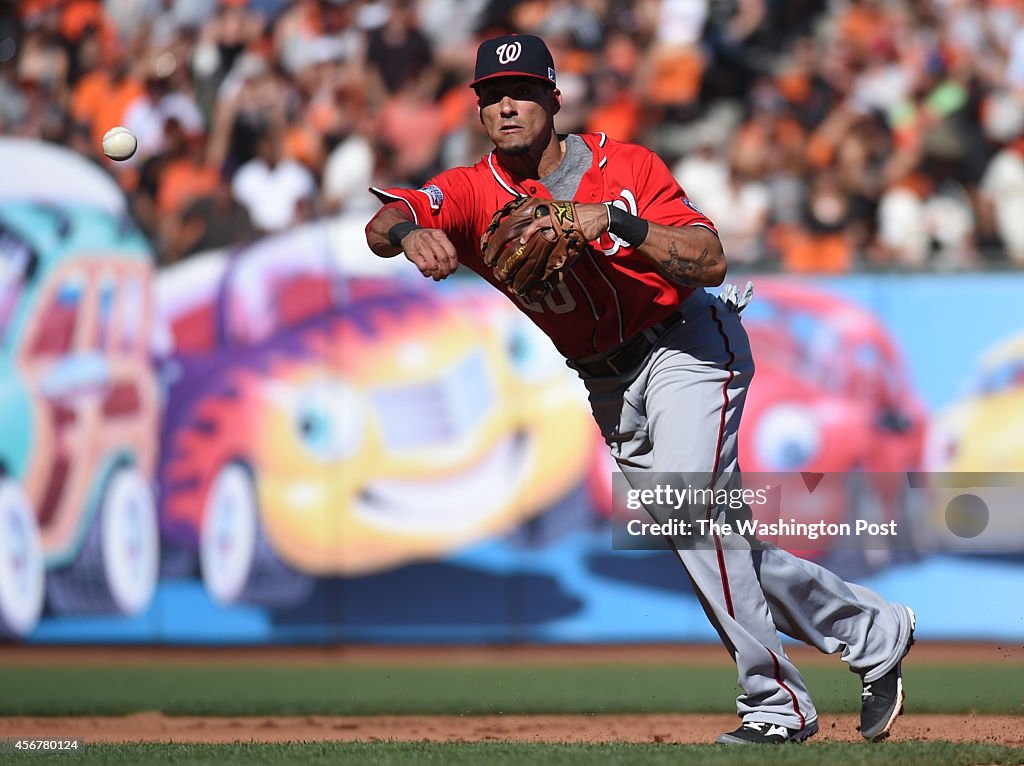 MLB-Game three of the NLDS. Washington Nationals at San Francisco Giants