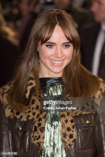 Suki Waterhouse attends the World Premiere of "Love, Rosie" at Odeon West End on October 6, 2014 in London, England.