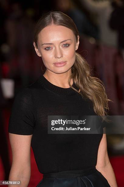 Laura Haddock attends the World Premiere of "Love, Rosie" at Odeon West End on October 6, 2014 in London, England.