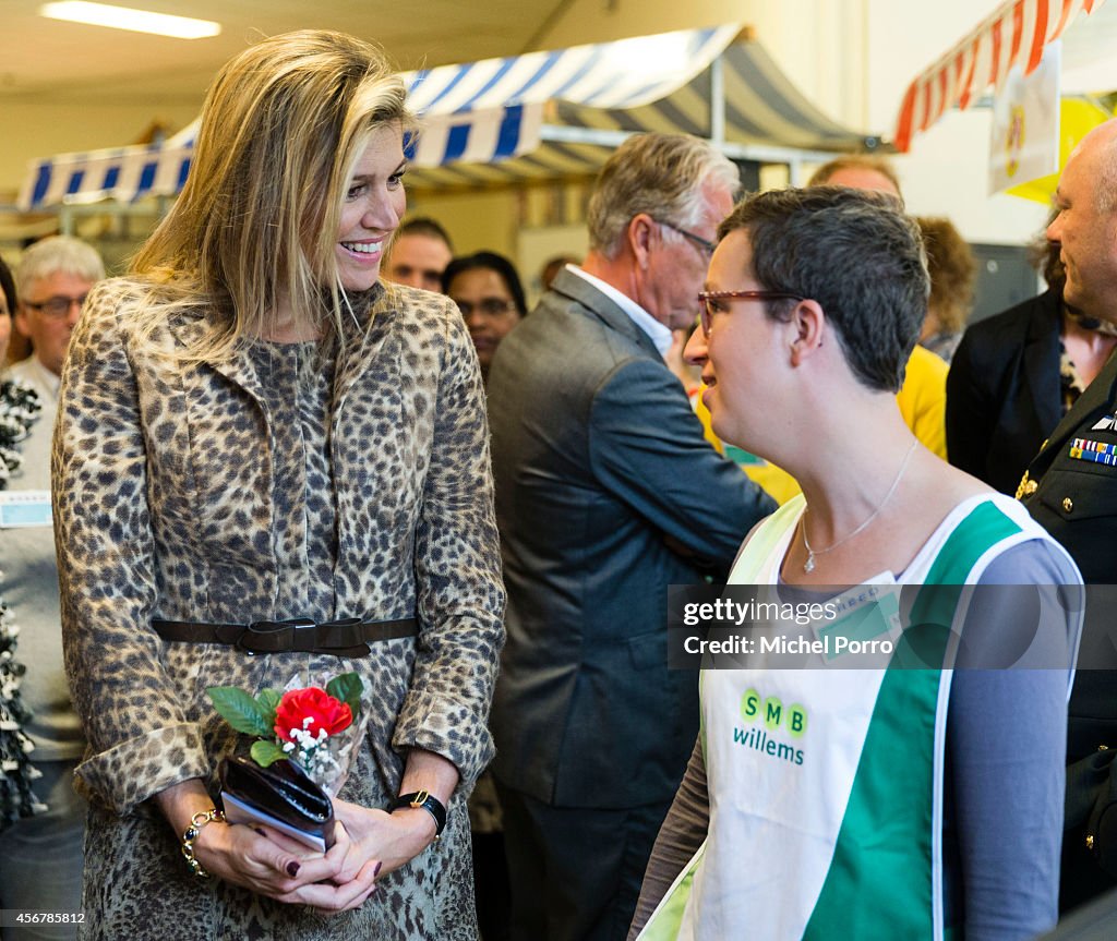 Queen Maxima Of The Netherlands Visits Social Employment Agency Breed