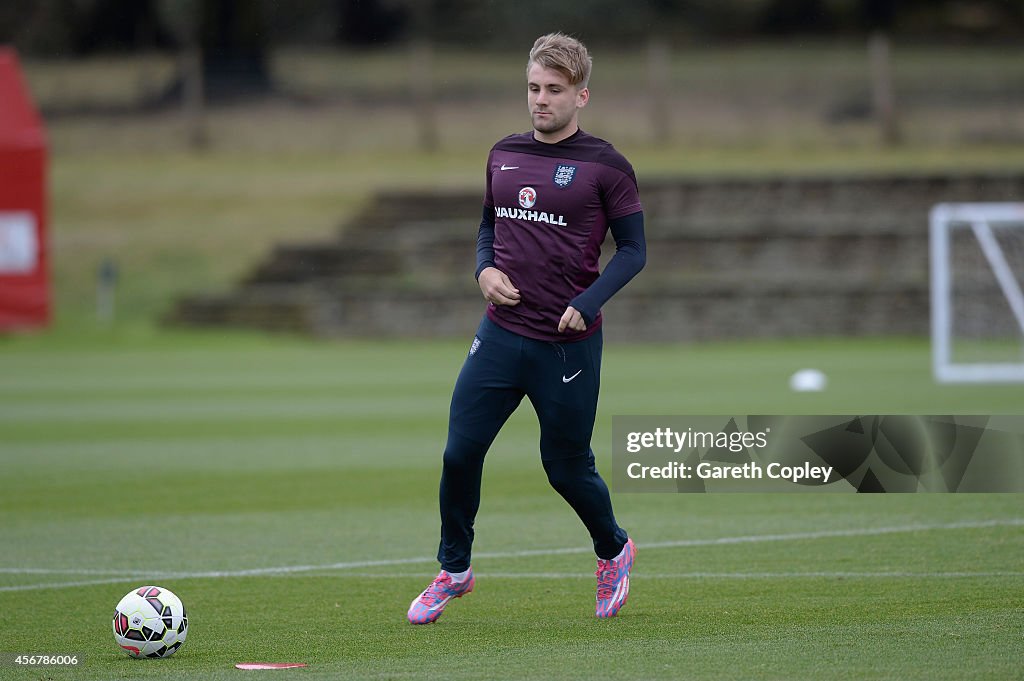 England U21 Training Session And Press Conference