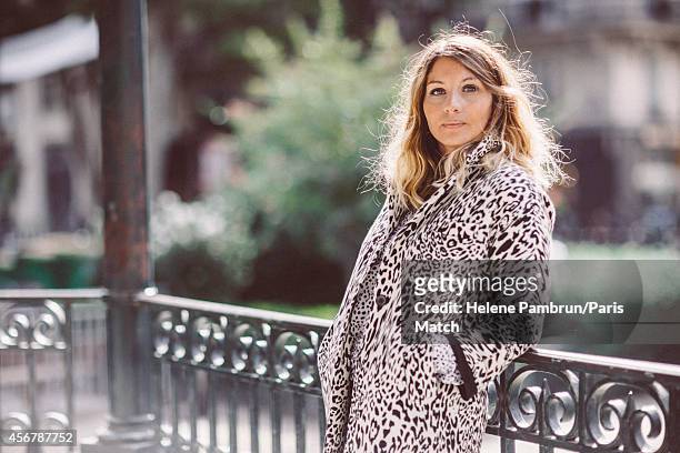 Singer Coralie Clement is photographed for Paris Match on September 22, 2014 in Paris, France.