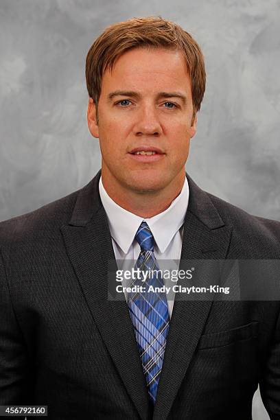 Darby Hendrickson of the poses for his official headshot for the 2013-2014 season on September 11, 2013 at the Xcel Energy Center in Saint Paul,...