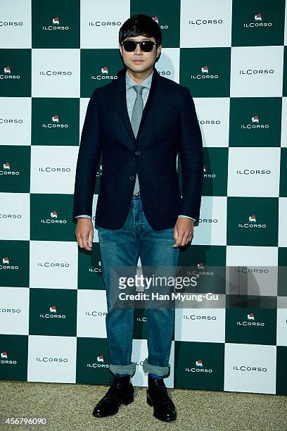 Actor Chun Jung-Myung attends LF fashion "ilCorso " 2014 FW Collection on October 7, 2014 in Seoul, South Korea.
