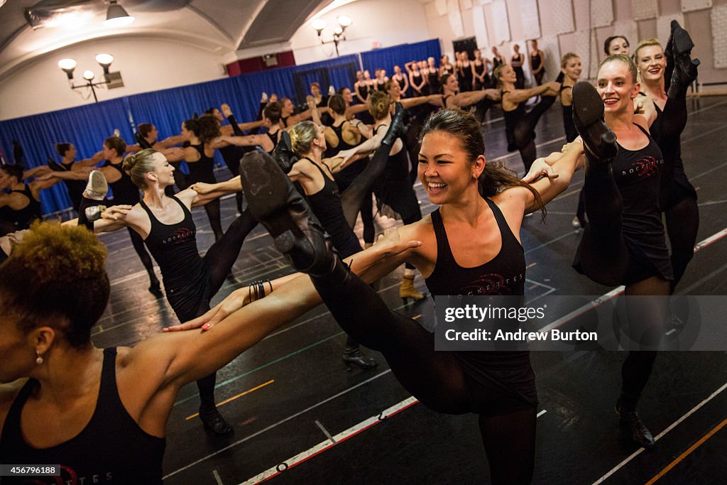 Radio City Rockettes Rehearse Part Of Their Annual Christmas Show
