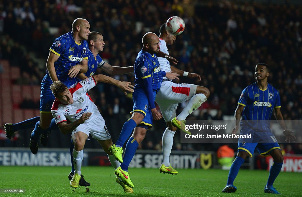 MK Dons v AFC Wimbledon - Johnstone's Paint Trophy Southern Section Second Round