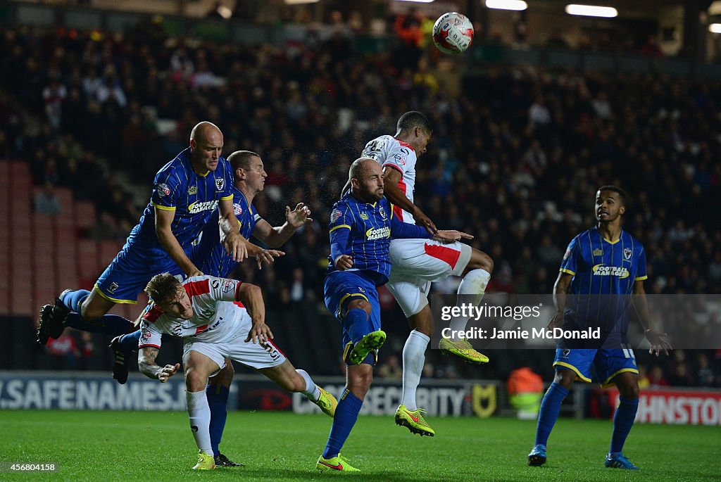 MK Dons v AFC Wimbledon - Johnstone's Paint Trophy Southern Section Second Round