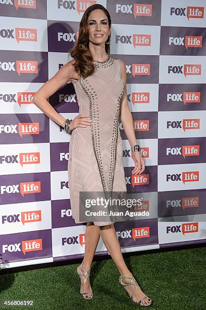 Spanish model Eugenia Silva attends the Fox Live new channel cocktail presentation at Pinar Club on October 7, 2014 in Madrid, Spain.