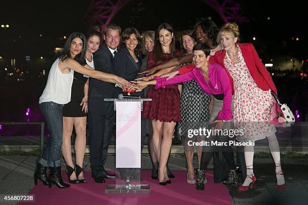 Pauline Delpech, Marie Gillain, Henk Van Der Mark, Anne Hidalgo, Elsa Zylberstein, Marielle Fournier Cristina Cordula, and Julie Depardieu attend the...