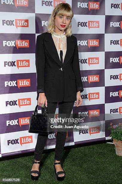 Miranda Makaroff attends the Fox Live new channel cocktail presentation at Pinar Club on October 7, 2014 in Madrid, Spain.