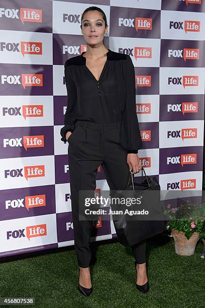 Spanish actress Ana Rujas attends the Fox Live new channel cocktail presentation at Pinar Club on October 7, 2014 in Madrid, Spain.