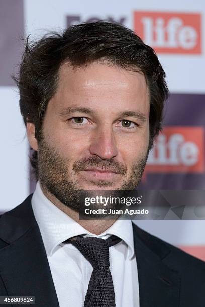Spanish actor Fernando Andina attends the Fox Live new channel cocktail presentation at Pinar Club on October 7, 2014 in Madrid, Spain.