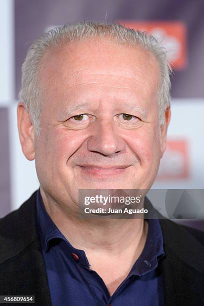 Spanish actor Juan Echanove attends the Fox Live new channel cocktail presentation at Pinar Club on October 7, 2014 in Madrid, Spain.