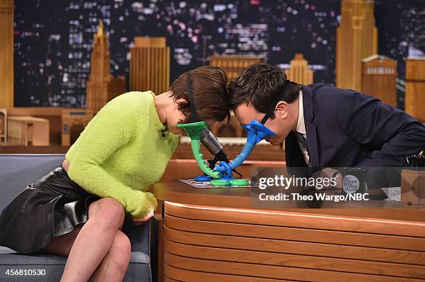 Kristen Stewart Visits "The Tonight Show Starring Jimmy Fallon" at Rockefeller Center on October 7, 2014 in New York City.