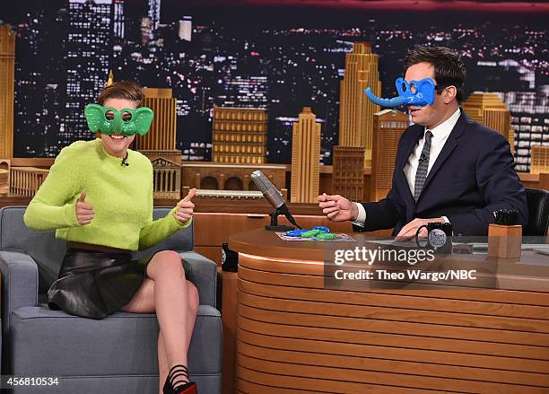 Kristen Stewart Visits "The Tonight Show Starring Jimmy Fallon" at Rockefeller Center on October 7, 2014 in New York City.