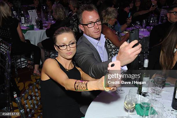 Ola Jordan and James Jordan attend the Spectacle Wearer Of the year Awards at 8 Northumberland Avenue on October 7, 2014 in London, England.