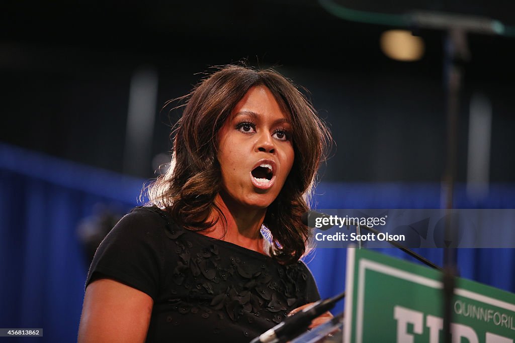 First Lady Michelle Obama Holds Rally In Support Of IL Gov. Quinn