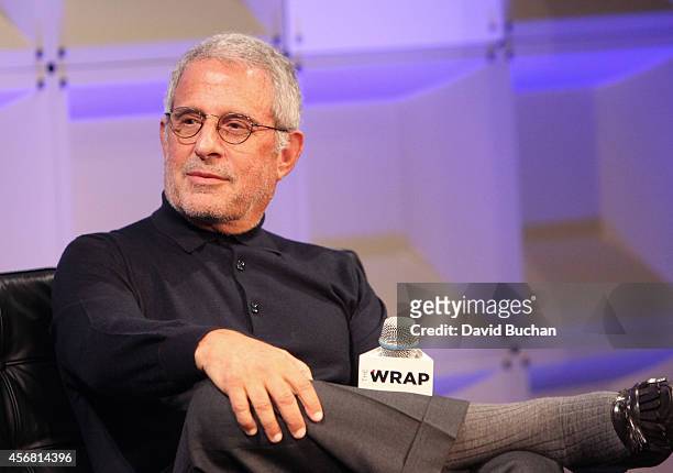 NBCUniversal Vice Chairman Ron Meyer speaks onstage during day two of TheWrap TheGrill 2014 at Montage Beverly Hills on October 7, 2014 in Beverly...