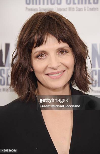 Actress Juliette Binoche attends the "1,000 Times Good Night" New York Premiere at AMC Empire on October 7, 2014 in New York City.