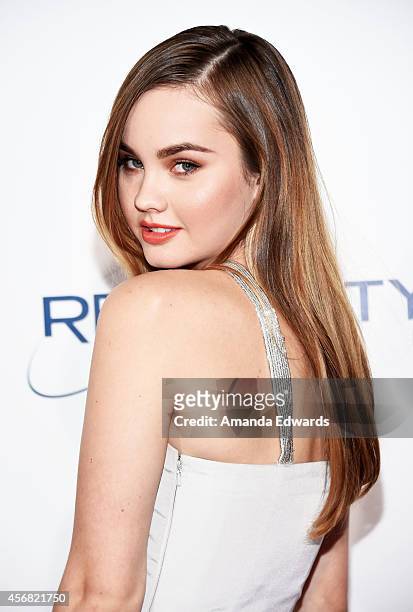 Actress Liana Liberato arrives at the Los Angeles premiere of "The Best Of Me" at the Regal Cinemas L.A. Live on October 7, 2014 in Los Angeles,...