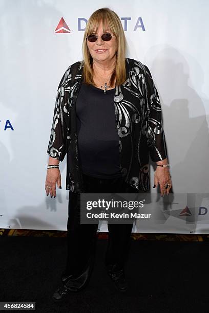 Penny Marshall attends the Friars Foundation Gala honoring Robert De Niro and Carlos Slim at The Waldorf=Astoria on October 7, 2014 in New York City.