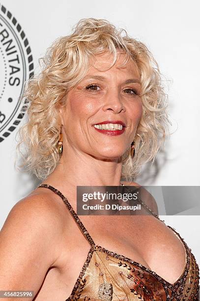 Calista Carradine attends the Friars Foundation Gala honoring Robert De Niro and Carlos Slim at The Waldorf=Astoria on October 7, 2014 in New York...