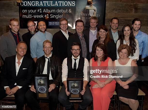 Seated: Mitchell Solarek, Bernie Herms, Danny Gokey, Penny Railey and Carol Roundtree. Standing: Matt Ingle, Chris Hauser, Josh Crosby, Richard...