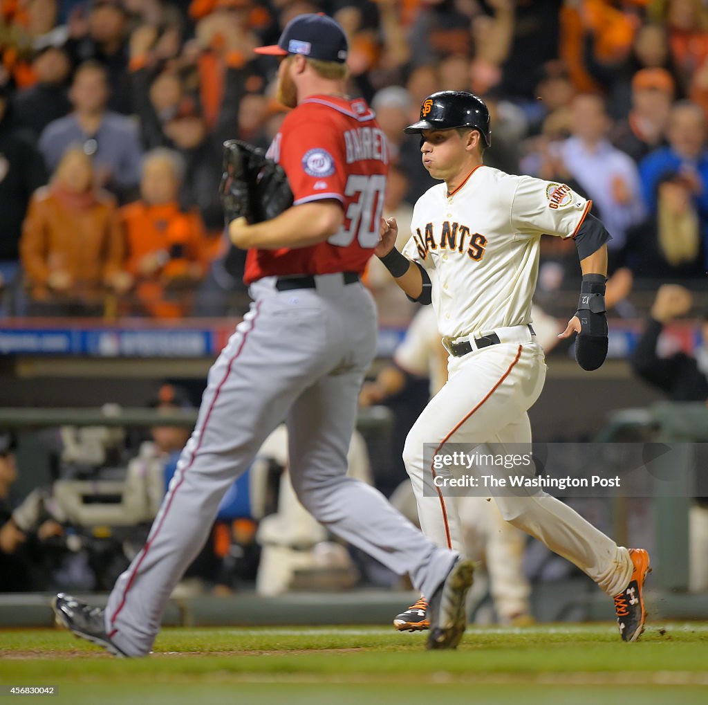 The Washington Nationals Nationals play the San Francisco Giants in the 4th playoff game