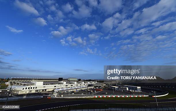 View of the Suzuka Circuit where Marussia driver Jules Bianchi of France crashed during the Formula One Japanese Grand Prix on October 5, in Suzuka...